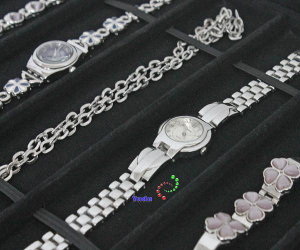 Vorlagebrett Schmucklade Schaukasten für Ketten Uhren Armbänder mit Gummibänder